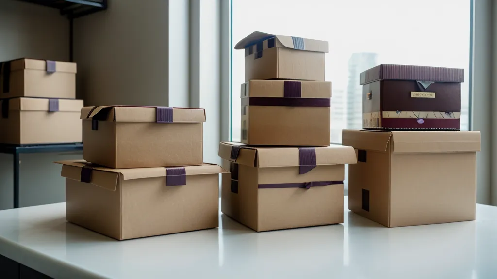 Cajas de postres terminadas y listas para entrega empresarial