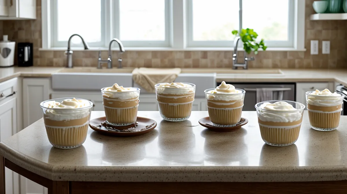 Mesa de trabajo con un curso de repostería casera abierto en la laptop, apoyo para evaluar cursos online antes de comprar