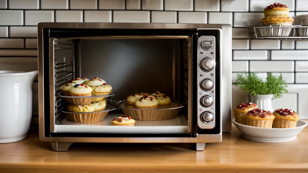 Termómetro de horno en una estufa doméstica para evitar desperdicio de gas en repostería casera.