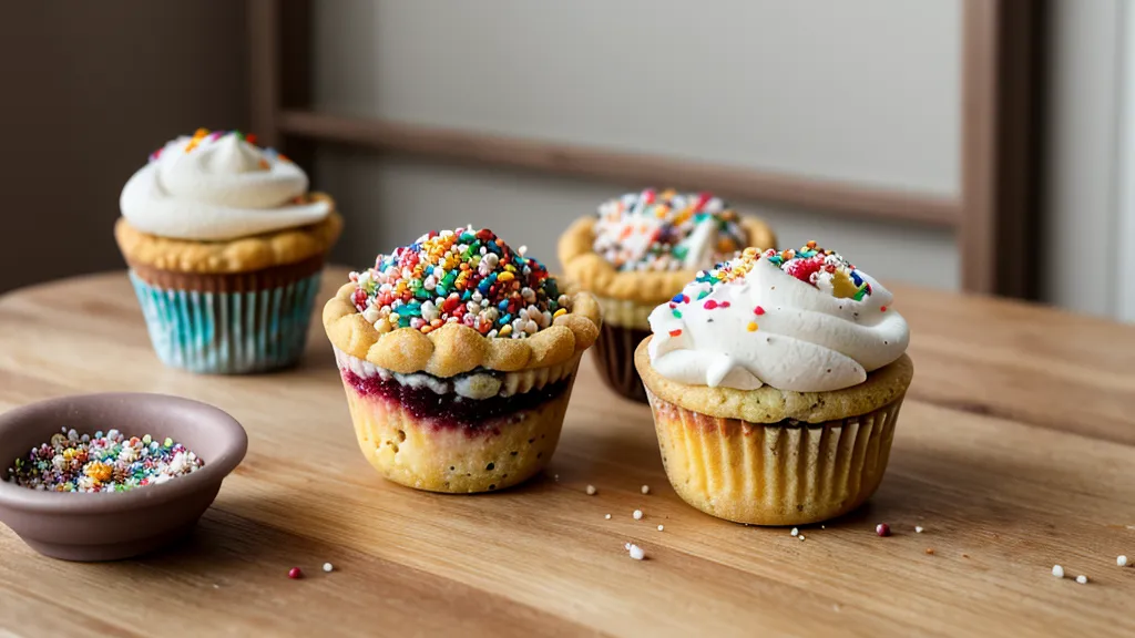 Postres en vaso decorados con galleta triturada y chispas, alternativa de repostería casera sin boquillas para fiestas infantiles