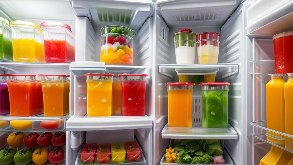 Refrigerador con pedidos de postres en vaso listos para una fiesta infantil, ejemplo de emprendimiento gastronómico casero
