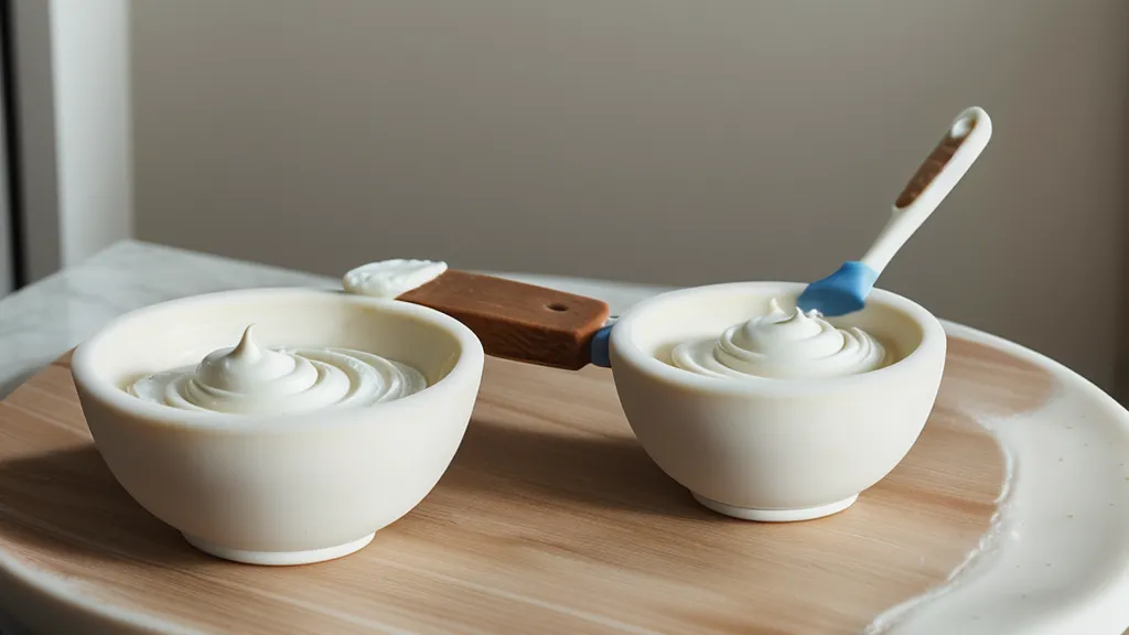 Espátula de silicón limpiando perfectamente un bowl de mezcla para repostería.