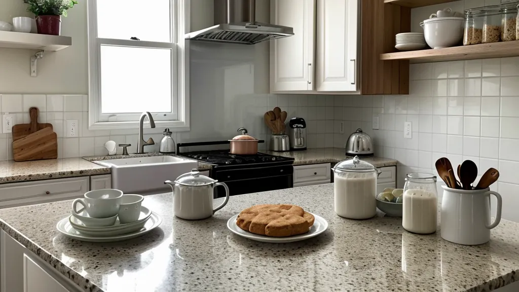 Pila de recibos del súper junto a ingredientes de repostería, control de costos para un emprendimiento casero rentable